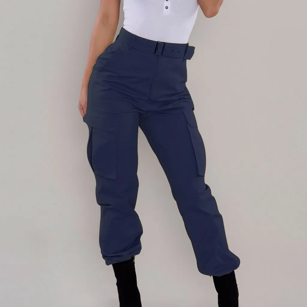 Nouveau débardeur Slim Skinny Stretch Mid Rise Black Denim Cargo Combat Jeans 