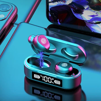 

Earbuds TWS Wireless Bluetooth Earphone LED Digital Display Touch Control Earphones Noise Canceling Earpiece with Charging Box