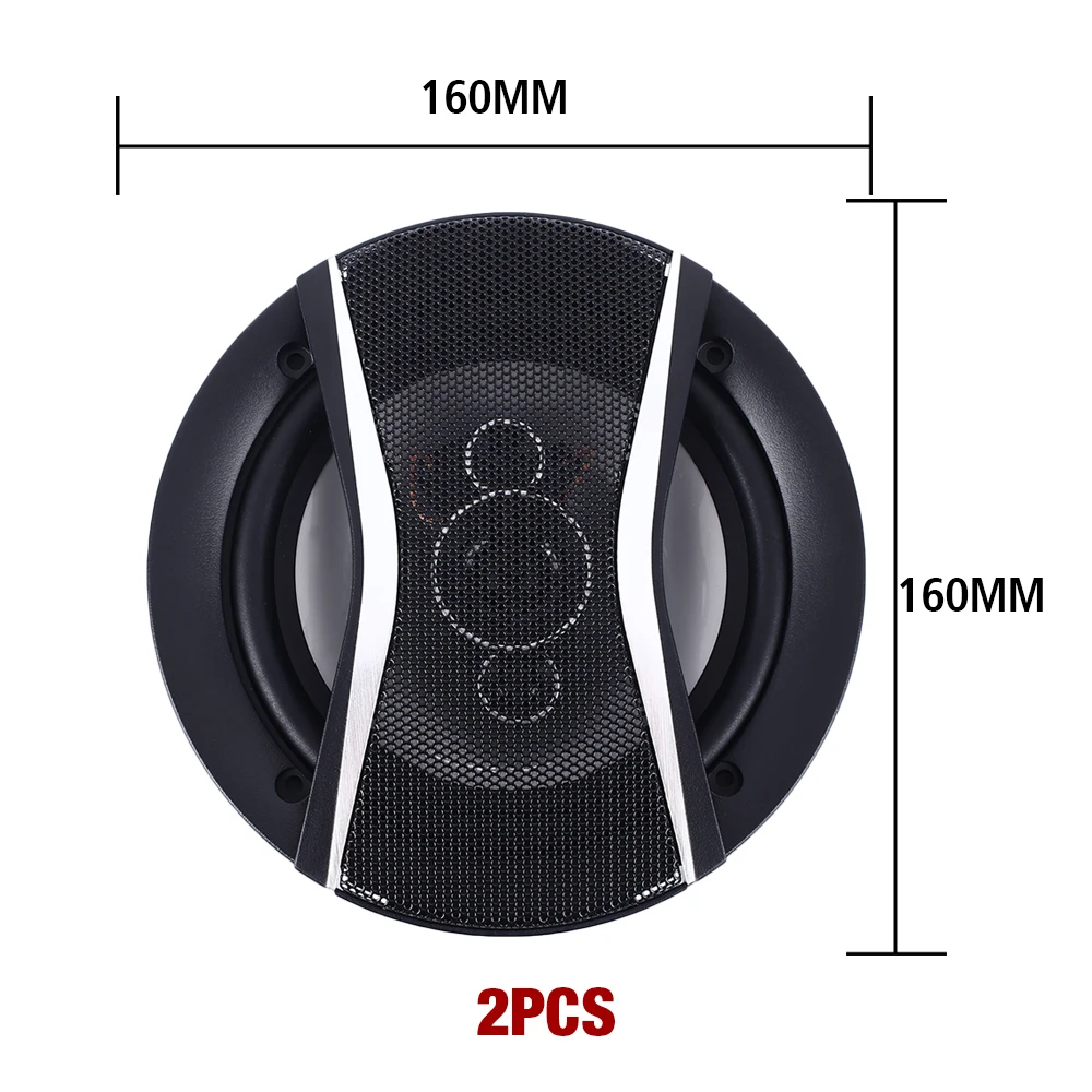 Vehemo стерео 650 Вт Авто аудио коаксиальный динамик 6 дюймов 2 шт. музыка HiFi 35 22000 Гц 4