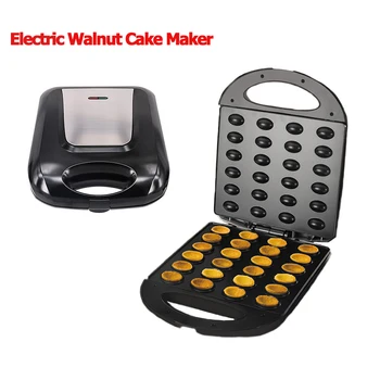 

EU Plug Electric Walnut Cake Maker Automatic Mini Nut Waffle Bread Machine Baking Breakfast Pan Oven 1400W Egg Cake Oven Pan