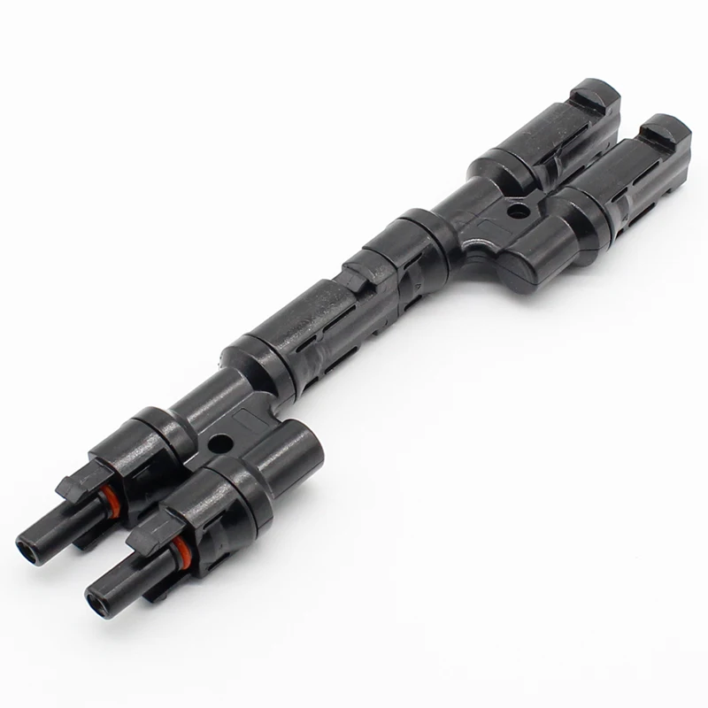 1 пара х Мульти Т филиал соединитель для панели солнечных батарей параллельное