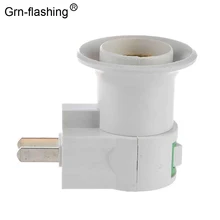 1 шт. E27 Светодиодный светильник патрон цоколя типа до 110 В 220 В штепсельная вилка США держатель лампы конвертер+ Кнопка ВКЛ/ВЫКЛ переключатель