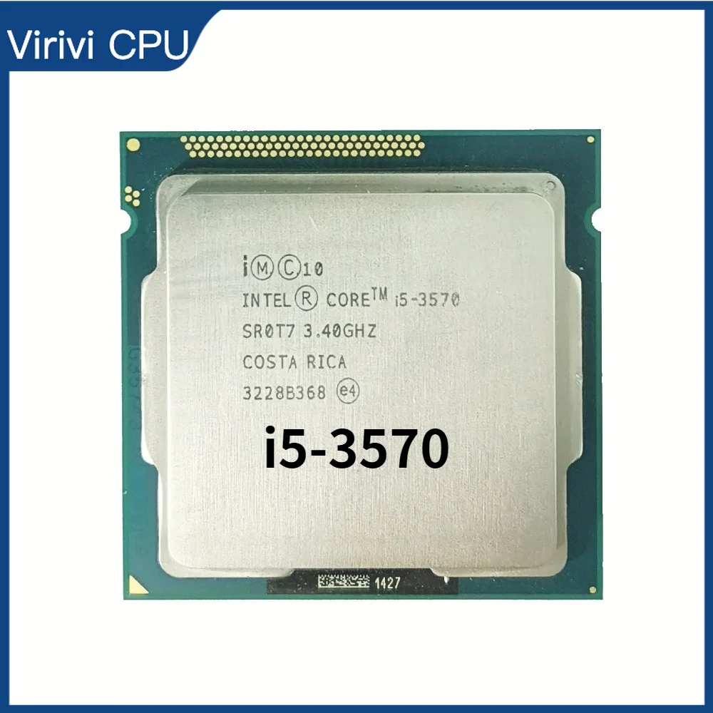 i5 3570 3.4GHz 6M 4 Core 4 Thread 77w LGA1155 Processor desktop ddr3 ram memory
