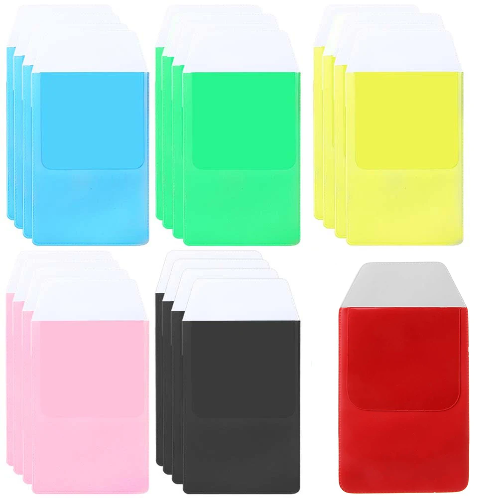 XRHYY 2Pcs Heavy Duty Assorted Color PVC Pen Bags Doctors Nurses Inserted Leak-Proof Pocket Protector For School Hospital Office