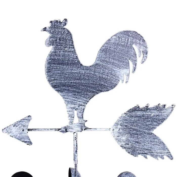 Traditional Rooster Weathervanes Iron Cock Wind Vane Wind Speed Direction Indicator Garden Yard JS23