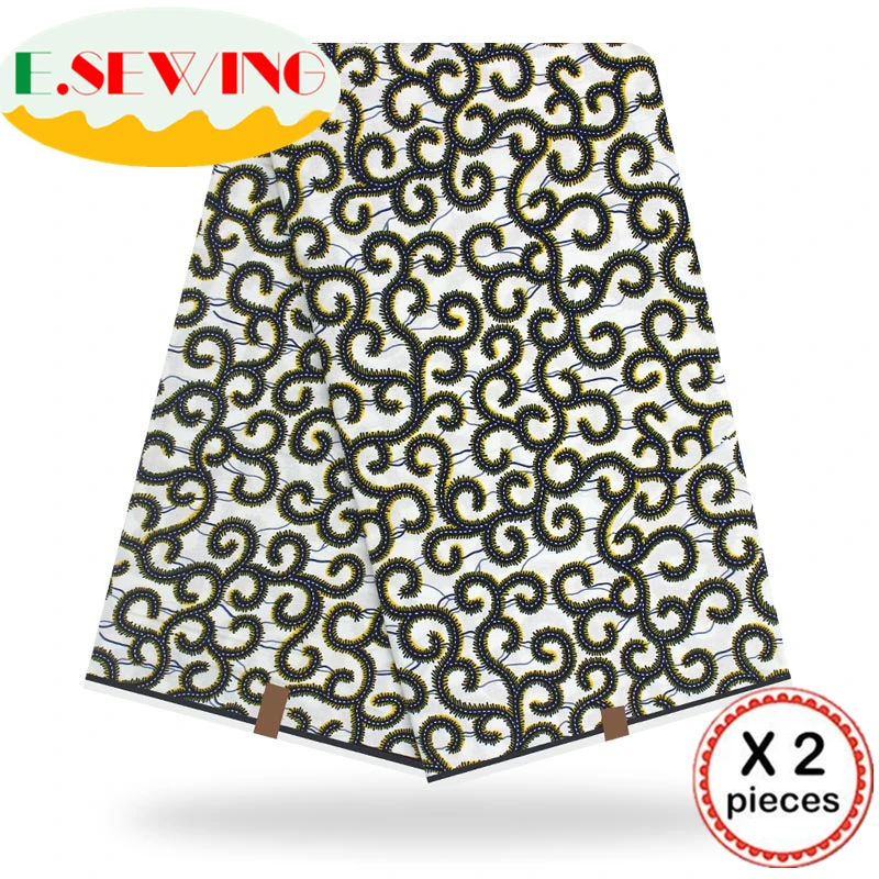 Анкара африканская восковая печатная ткань 12 ярдов Хлопок Воск Гана воск нигерийский стиль для шитья африканские платья одежда 111848