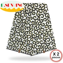 Анкара африканская восковая печатная ткань 12 ярдов Хлопок Воск Гана воск нигерийский стиль для шитья африканские платья одежда 111848