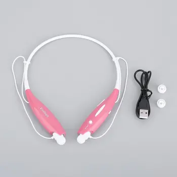 

1pc Stereo Bluetooth 4.0+EDR Wireless Headset Headphone Neckband Style Earphones for iPhone for Samsung Drop ship