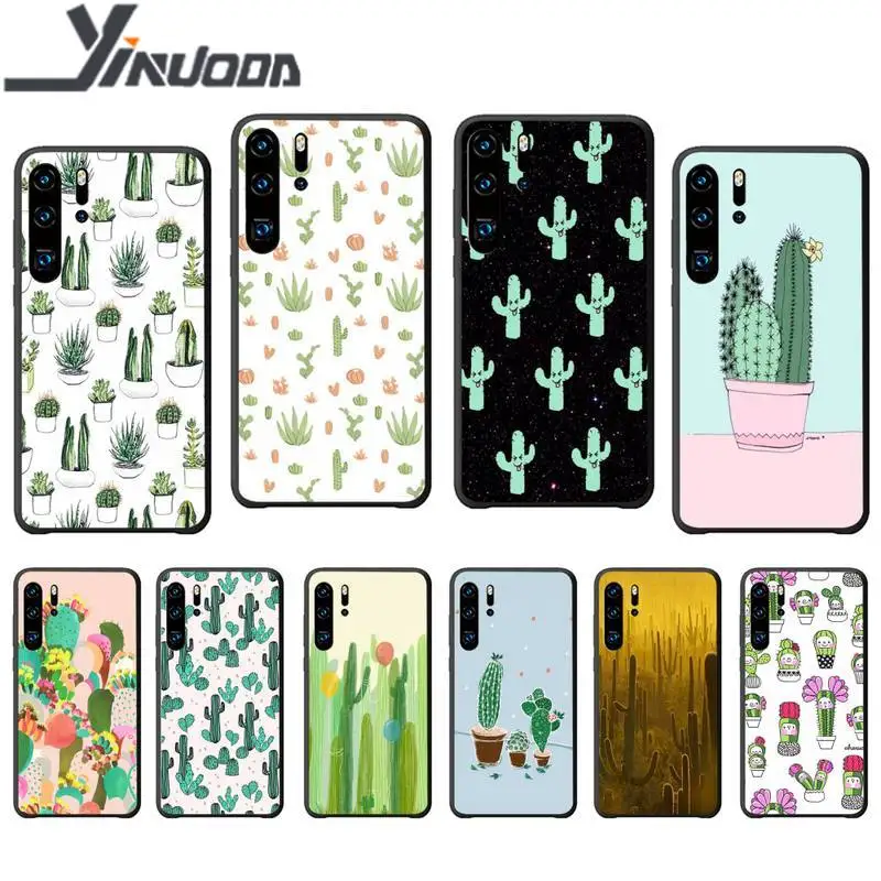 Роскошный чехол для телефона Yinuoda Plant Cactus Huawei P20 P30 P40 Lite Pro P Smart Z 2019 силиконовый |