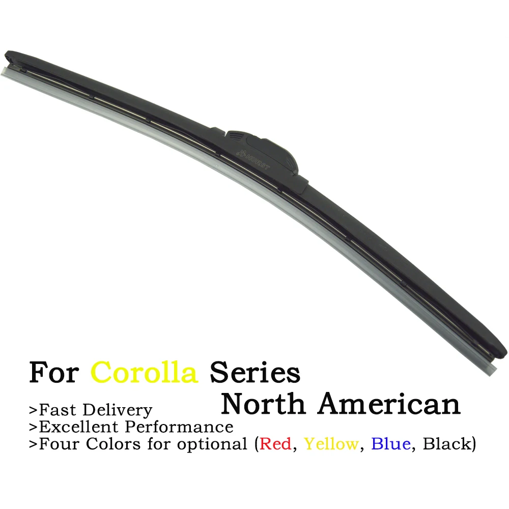 

Colored Frameless Wiper Blades For Toyota Corolla North American Version 2Pcs Color Windscreen Winter Wipers With Natrual Rubber