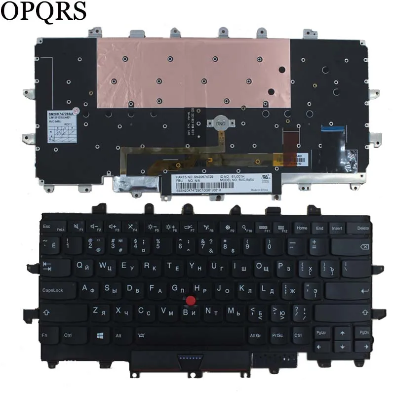 Новинка для Lenovo Thinkpad Carbon X1 Gen 4 4th X1C 2016 Клавиатура ноутбука с подсветкой русская