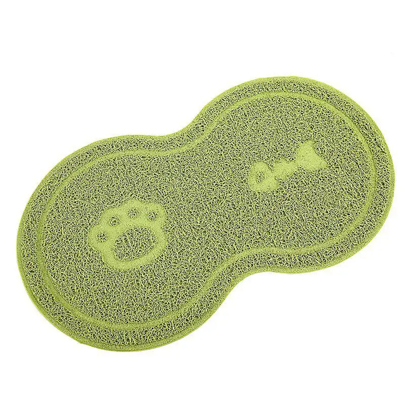 Green-OSM002 Высокое качество милый коврик для кошек песок экологически чистый водонепроницаемый мягкий коврик для песка для кошек для любви Чистый Маленький Средний Большой кошачий наполнитель OSM001 - Цвет: Green-OSM002