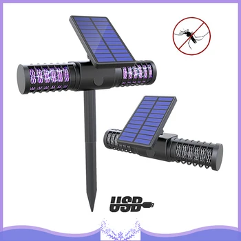 

Mosquito Killer Lamp Solar Powered Lights Outdoor Mosquito Bug Insect Killer Lamp Light Pest Repeller Anti Mosquito Dropshipping