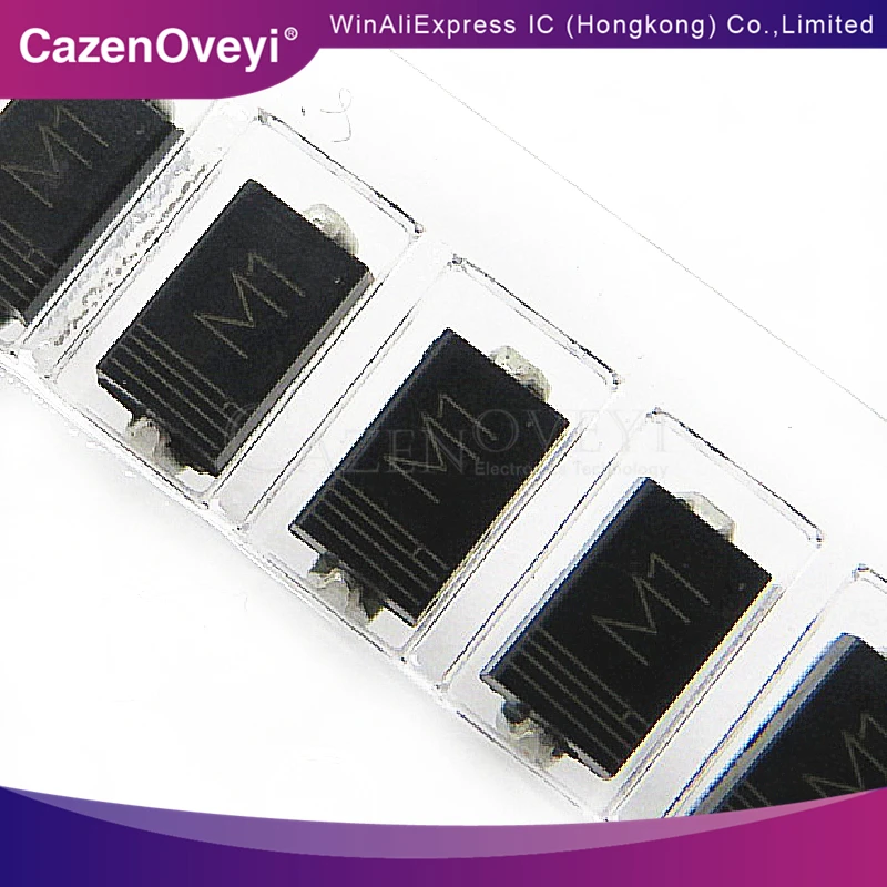 100 шт./лот 1N4001 IN4001 M1 SMD 1A 50 в выпрямительный диод новая оригинальная фотолампа |