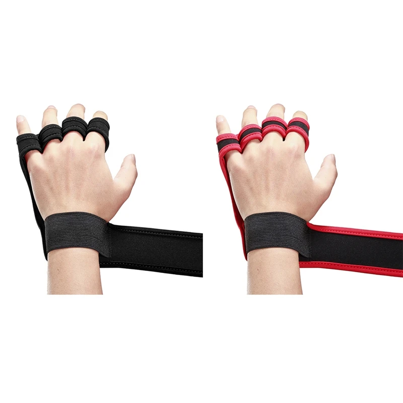 Outdoor Fitness Palm Protection Exercise Weightlifting Training Silicone Non-slip Gloves Sports Lengthened Wrapped Wristband Glo