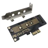 NVMe PCIe m2 NGFF SSD a pci-x1 tarjeta adaptadora pci-x1 a m2. tarjeta con soporte ► Foto 1/4