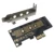 NVMe PCIe M. 2 NGFF SSD to PCIe x1 adapter card PCIe x1 to M. 2 card с кронштейном