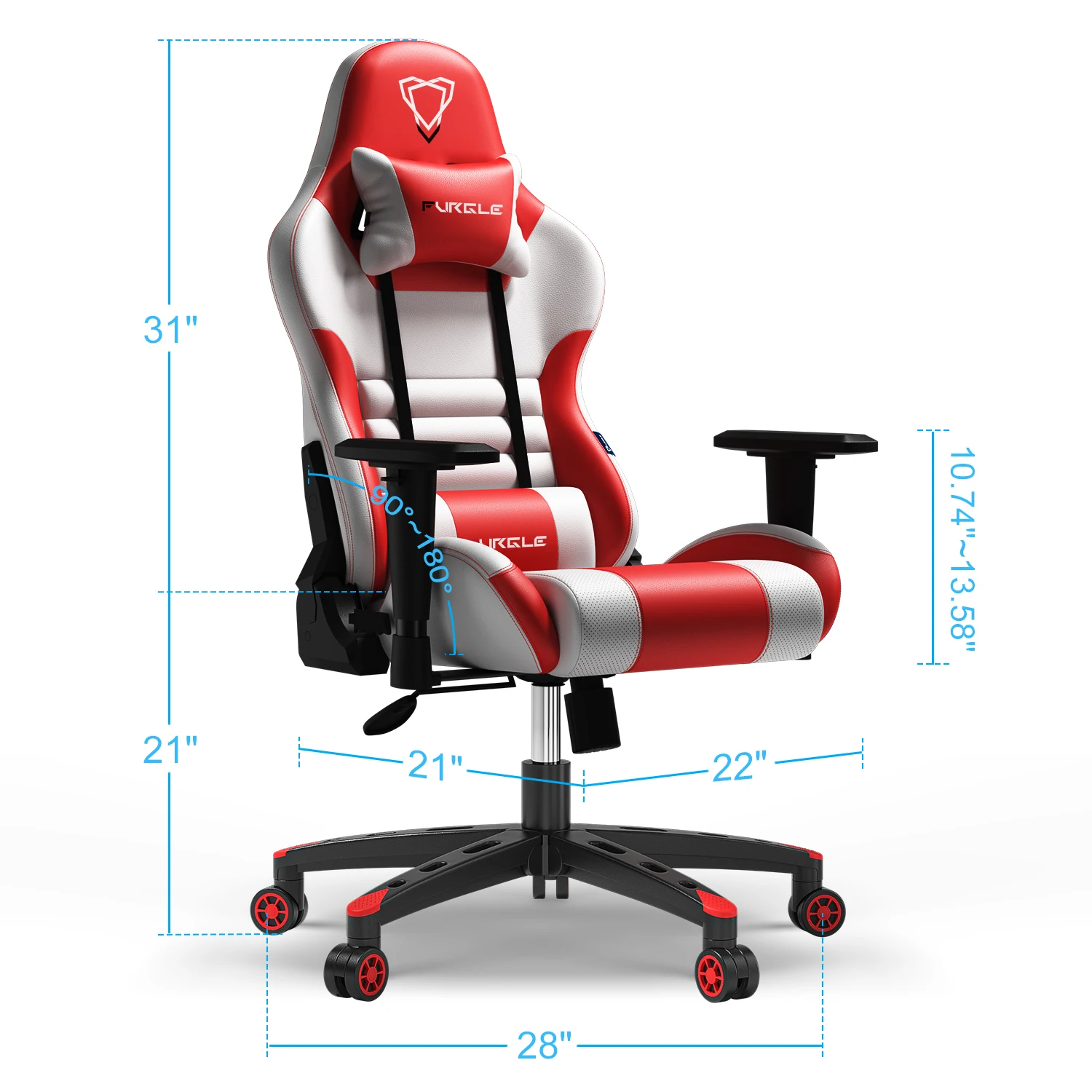Furgle Carry Series Game Chairs Adjustable Office Chair Ergonomic Computer Armchair Gaming Chair LOL Computer Chair Cafe Chairs 2