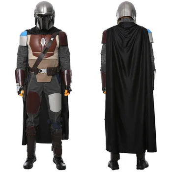 

Movie Star Cosplay Wars Mandalorian Cosplay Costume Outfit Cloak Cape For Adult Men Halloween Carnival Costumes