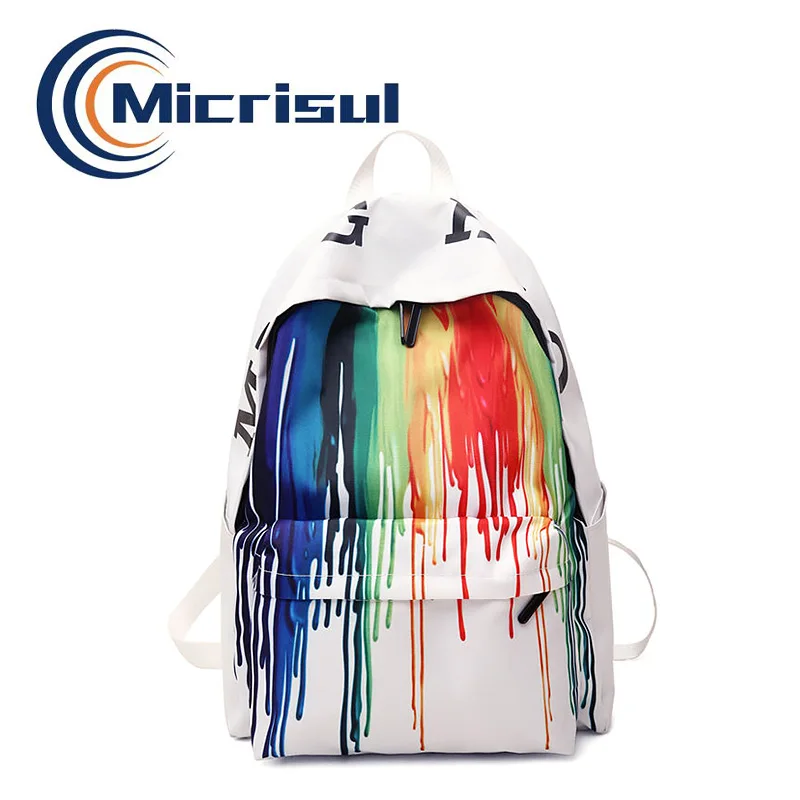 Backpacks Book-Bags Graffiti Women Girls/boys Children Painted Nylon Hotsale Trendy New-Arrival