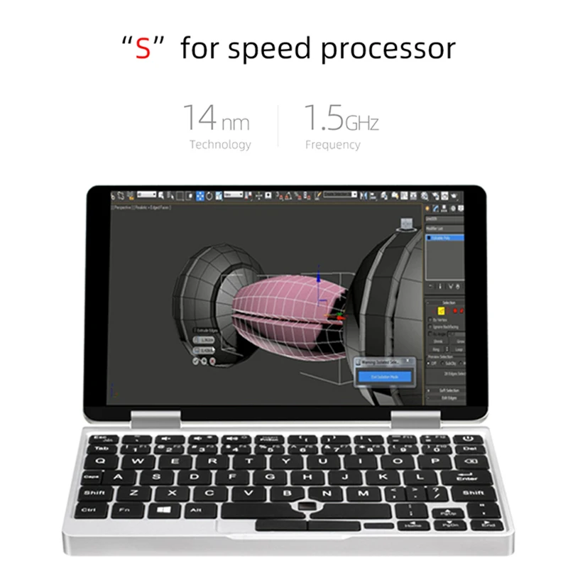 Один нетбук One Mix 1S ноутбук Intel Core 3965Y 7 дюймов Yoga карманный ноутбук 8 Гб 128 ГБ серебристый Windows 10 Игровые ноутбуки ноутбук