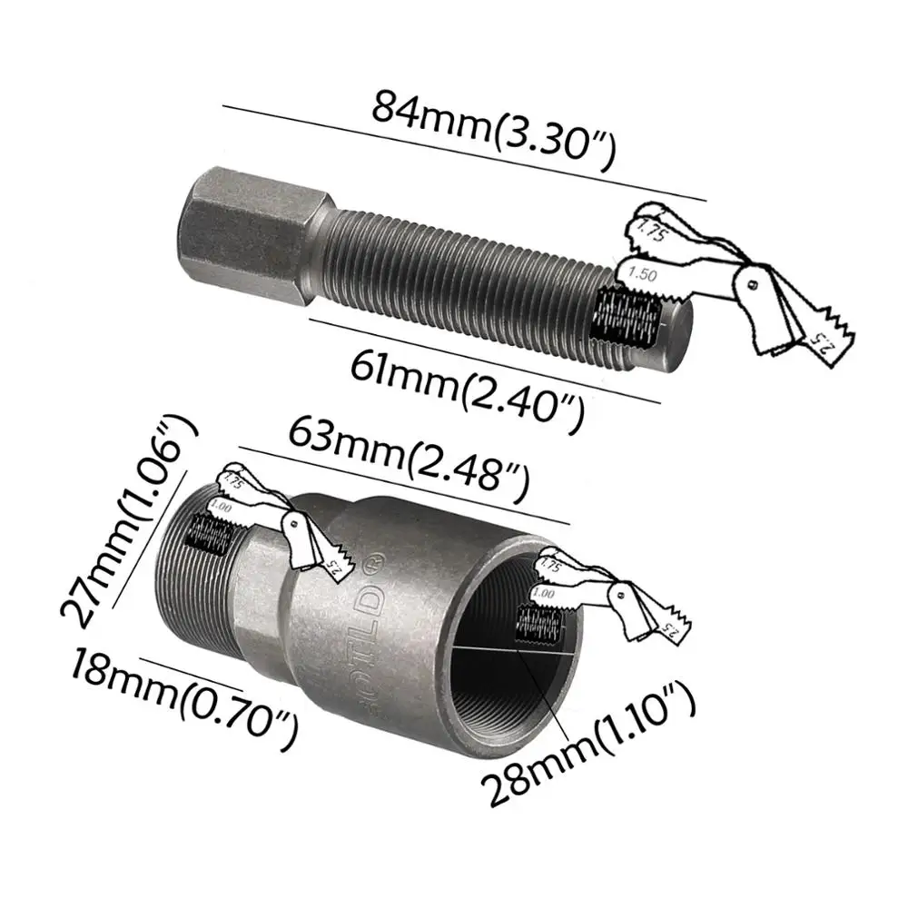 TDPRO 27 мм 28 16 мотоциклетный маховик 3 в 1 статор маховика съемник инструмент для