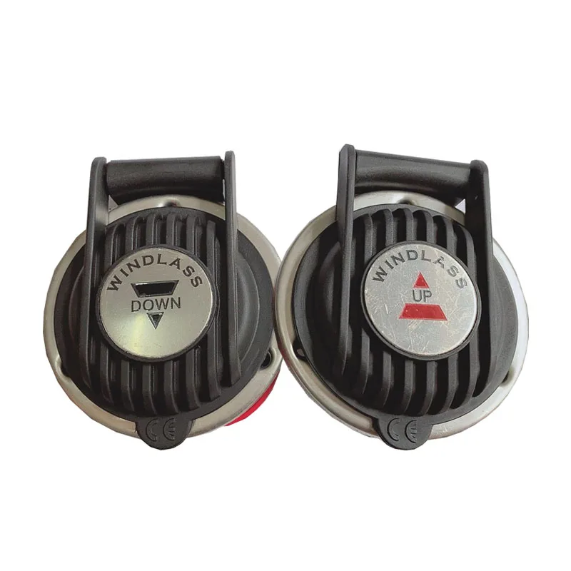 Marine Boat 85mm Switch Panel Boat Fitting Anchor Windlass Deck Foot Switch Compact Up & Down Pair