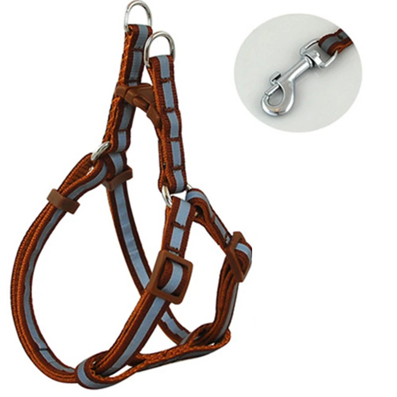 Adjustable Lead Harness Pet Hand Strap Walk Out Collar Reflective Nylon Small Dog Small Large