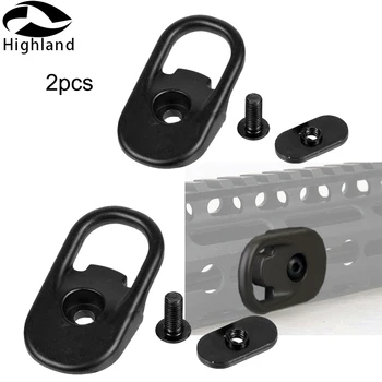 

2pc Tactical Keymod Handguard Forward Sling Attachment Point Sling Swivel Mount Adapter for MP MOE MS3 Hunting Rifle Accessories