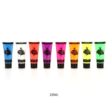 

8 Colors Fluorescent Face Body Paint Painting Pigment Makeup Tool Tattoo Drawing