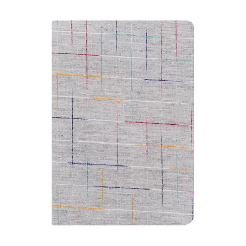 

A5/A6 Cloth Plaid Notebook Simple Texture Fabric Cover Travel Plan Diary Notepad School Student Children Stationary Supply