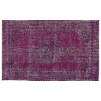 

Handmade Fuchsia Vintage Overdyed Turkish Area Rug 180x300 Cm-5'11''X9'10''