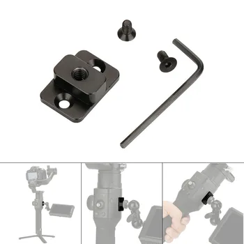

Video Monitor Mounting Plate Replace Mount 1/4 Screw Adapter Compatible Dji Ronin S FKU66