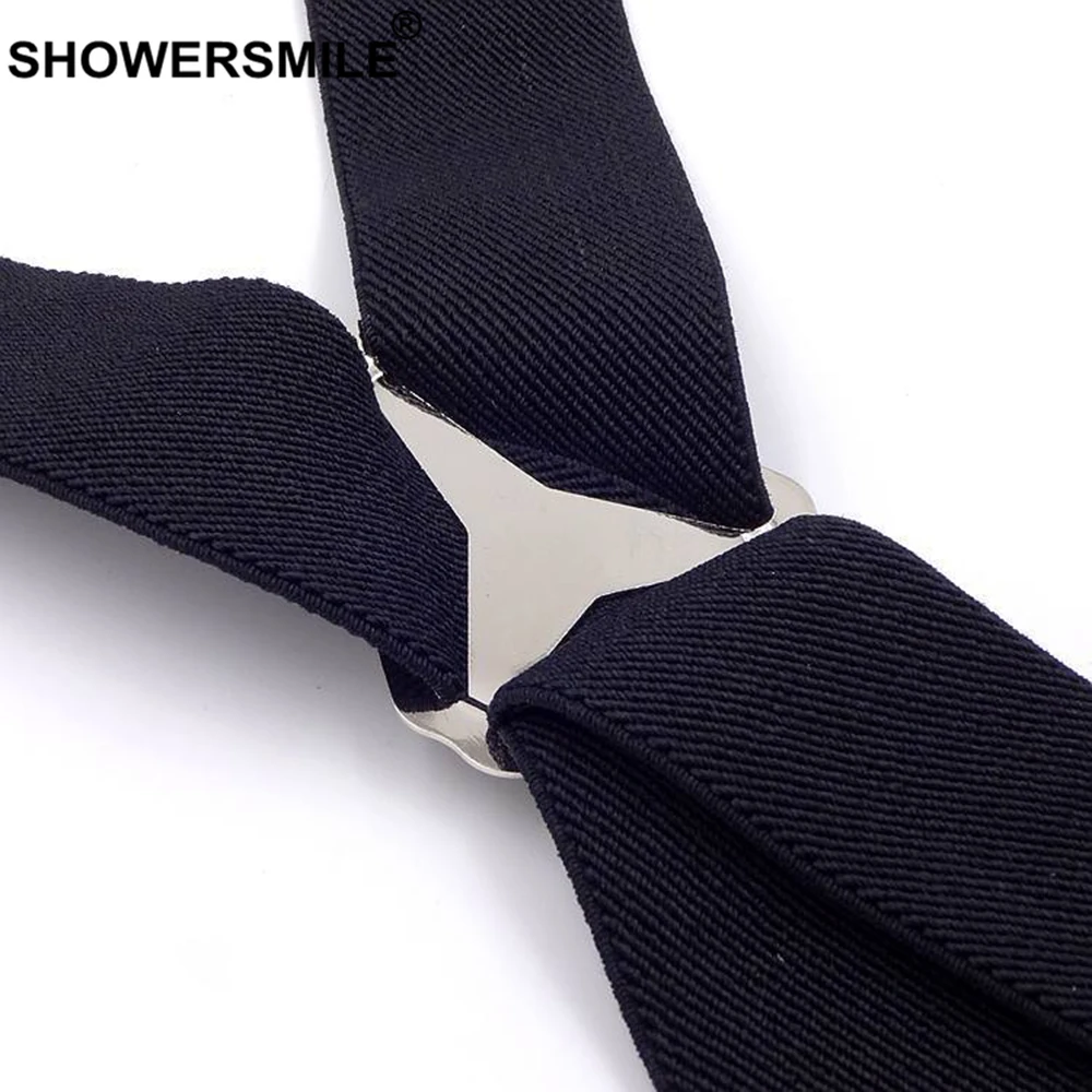 SHOWERSMILE Для мужчин Susupenders с рисунком гусиные лапки эластичный Подвеска для