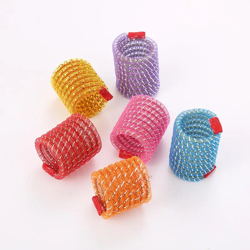 New Cat Toys Plush Mouse Head Shape Bells Self Hi Toys Funny Cat Colorful Plush Mouse Elf Fun Pet Collars Pet Supplies Hot Sale