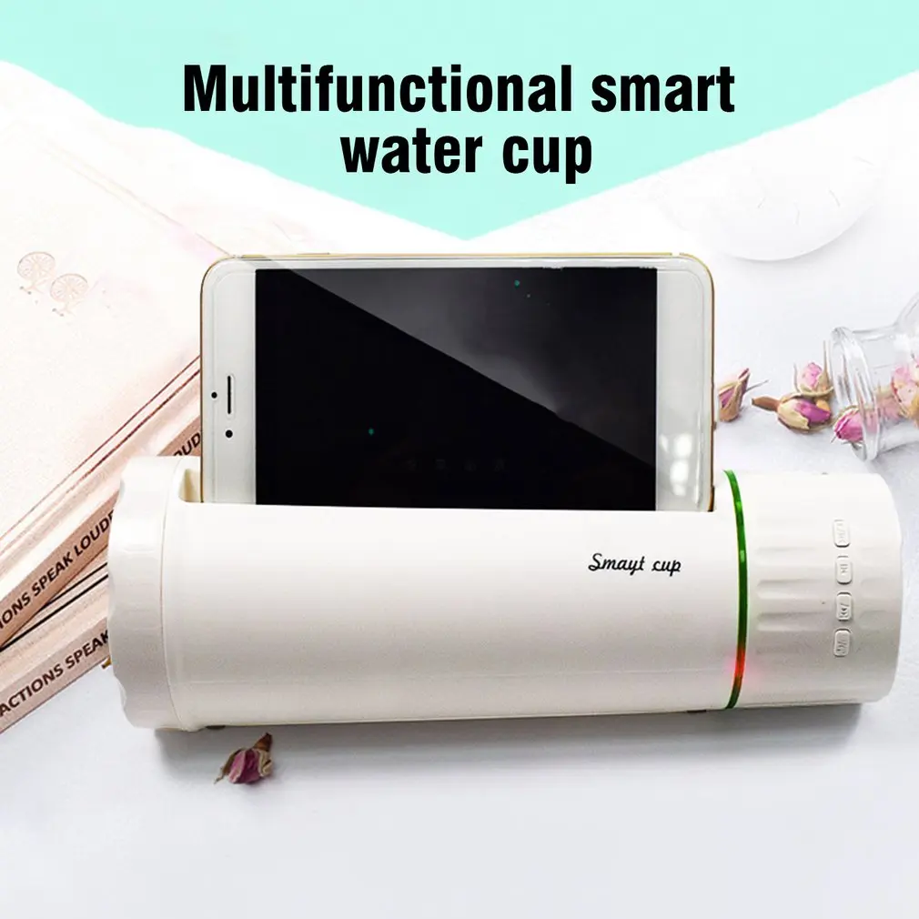 

Smart Speaker One-button Photo Mobile Power Holder Water Cup TF Card Subwoofer Wireless Column Portable Usb Speakers