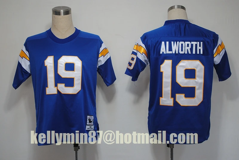 Многоцветный Stitiched, Los Angeles s, Kellen Winslow, Junior Seau, Lance Alworth, Throwback для мужчин Джерси - Цвет: Многоцветный