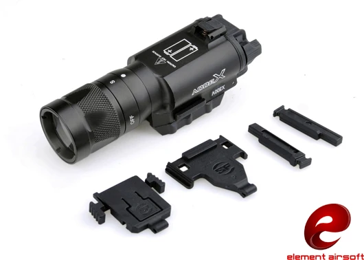 Z-TAC Surefir X300V тактический фонарик 220 люмен лампа пистолет свет стробоскоп X300 оружие фонарь для ружья EX381 BK
