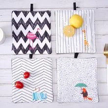 1 шт. милый хлопок модный кактус Фламинго кухонный изоляционный коврик для приготовления пищи микроволновая печь для выпечки барбекю печь Прихватки прихватки