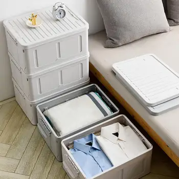 

Home Foldable Plastic Clothes Socks Sundries Toy Home Car Travel Storage Box Container Organizer