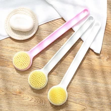 Лидер продаж круглый Форма набор нейлоновых волосяных душ щетка с длинной ручкой щетка для тела кожи щетка фирмы Отшелушивающий задняя губка-скруббер для ванны щетка