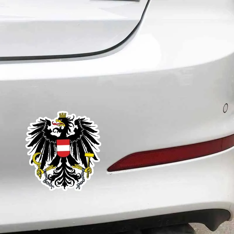 YJZT 9 6 см * 10 2 забавная наклейка для автомобиля с австрийским флагом и гербом