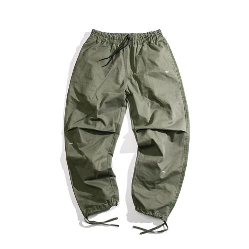 Мужские повседневные брюки в Корейском стиле, Модные свободные прямые брюки, Осенние тонкие комбинезоны, Мужская одежда, уличная одежда DD6CK - Color: Army green