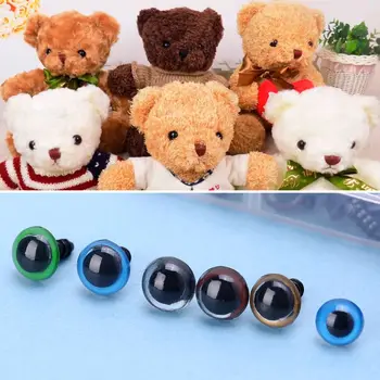 

150Pcs 6mm/8mm/9mm/10mm/12mm DIY Doll Puppet Plastic Eyes Safety Washers Pads For Handmade Teddy Bear Craft Children Kids Toy