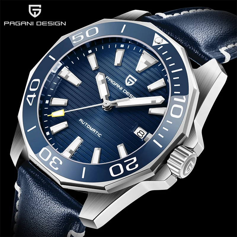 PAGANI DESIGN Men's Automatic Waterproof Watch Top Brand Luxury Sapphire Glass Mechanical Watch Stainless Steel Men's Watch 1