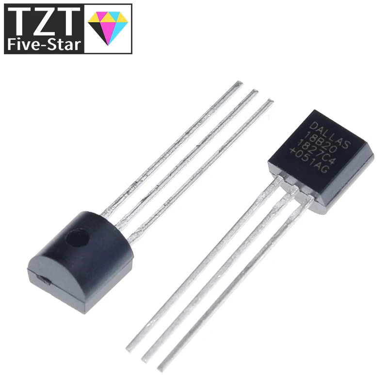 5pcs DALLAS DS18B20 18B20 TO-92 IC CHIP Thermometer Temperature Sensor | Электронные компоненты и принадлежности