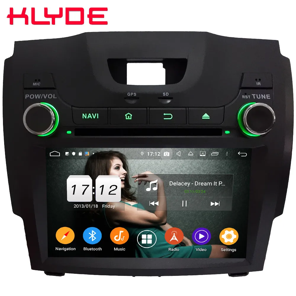 Klyde ips 4G Android 9,0 Восьмиядерный 4 Гб+ 64 Гб DSP автомобильный dvd-плеер радио для Chevrolet S10 Colorado Trailblazer LTZ/Isuzu D-Max MU-X