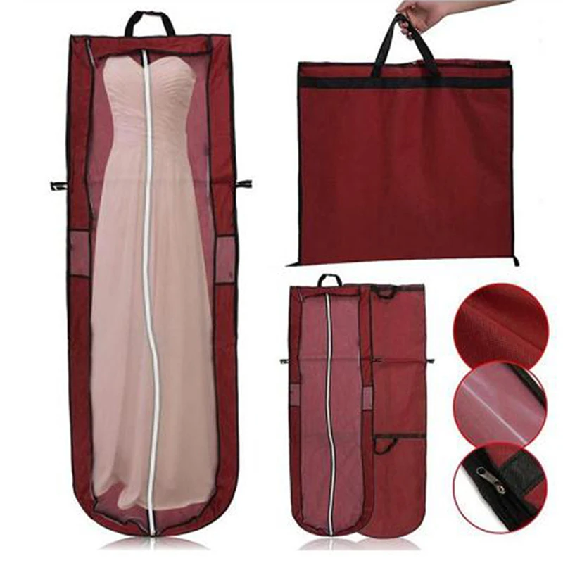 Large For Wedding Dress Zipper Gown Dustproof Cover Storage Bag Foldable Garment Clothes Case Protector | Дом и сад
