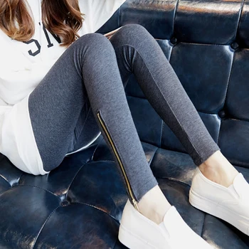 

Slim High Waist Fashion Pants Women Casual New Elastic Pencil Fashionable Trousers Long Stretch Slacks Side Split Pants KK60KZ