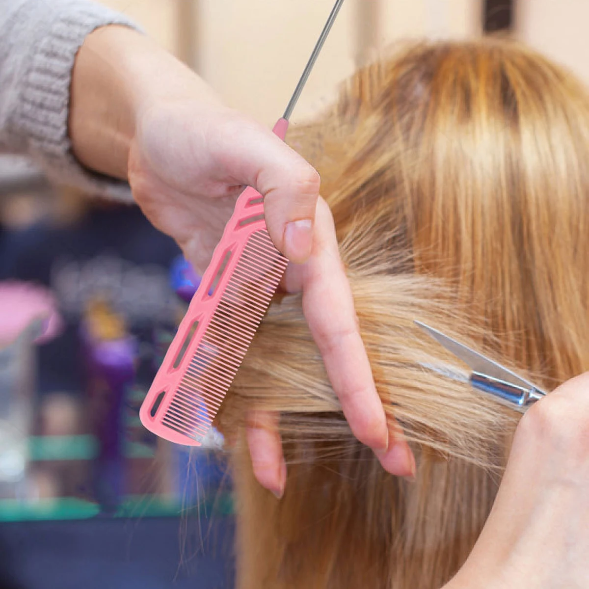 

Stylist Anti-static Hairdressing Combs,Multifunctional Hair Design Hair Detangler Comb Makeup Barber Haircare Styling Tool Set